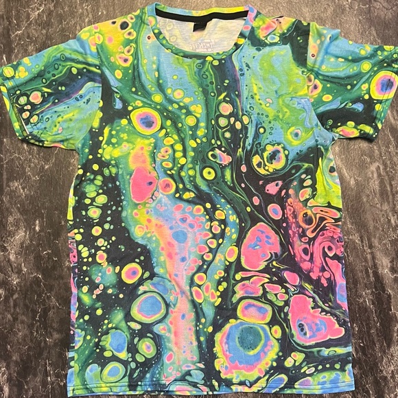 Electro Threads Other - Green/Pink Acid Melt T-Shirt – Electro Threads